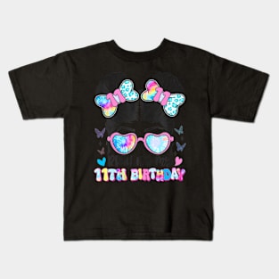 Bruh Its My 11Th Birthday Retro 11 Year Old Birthday Girl Kids T-Shirt